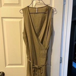 Mango basic wrap dress